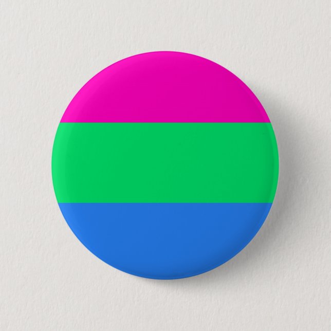 Polysexual pride flag button (Front)