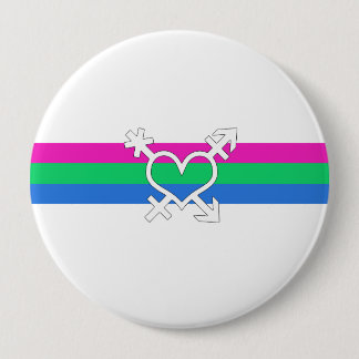 Polysexual Pride Flag Button