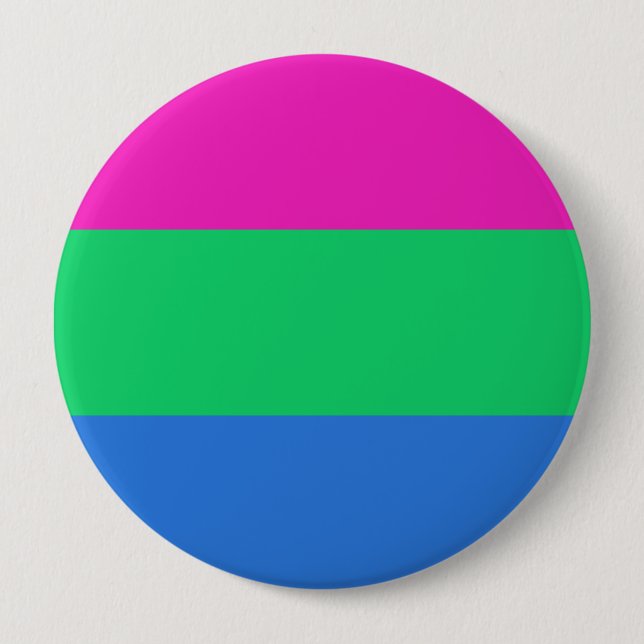 Polysexual Pride Flag Button (Front)