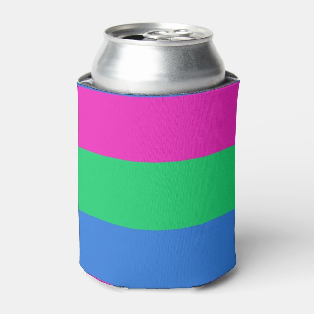 Polysexual Pride Flag Can Cooler (Can Front)