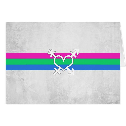 Polysexual Pride Flag Cards (Front Horizontal)