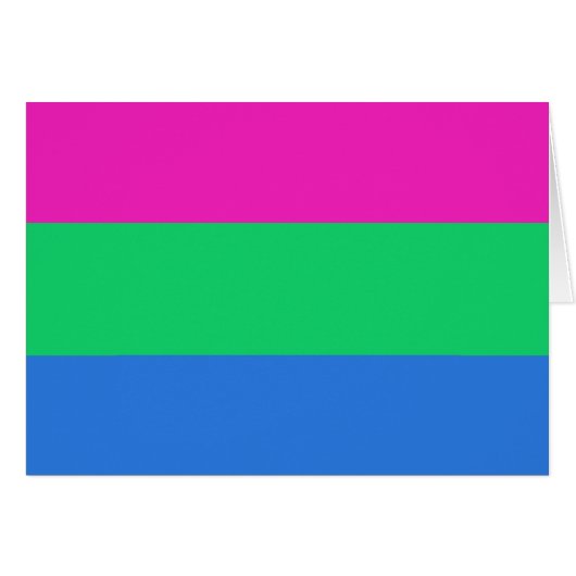 Polysexual Pride Flag Cards (Front Horizontal)