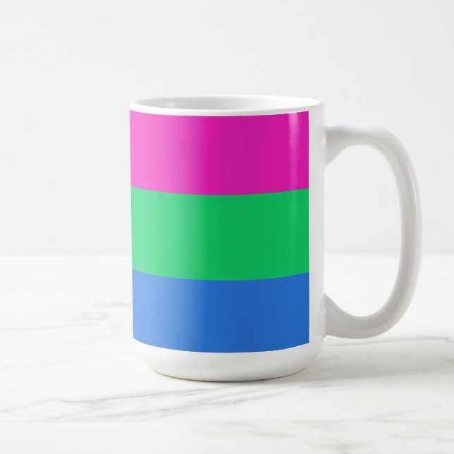 Polysexual Pride Flag Coffee Mug (Right)