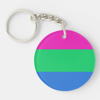Polysexual Pride Flag Keychain