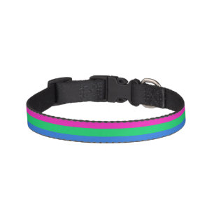 Polysexual Pride Flag Pet Collar