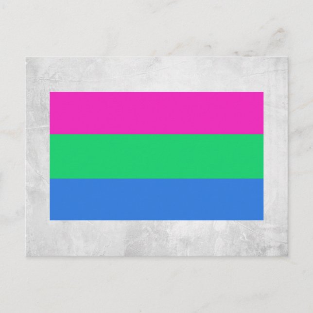 Polysexual Pride Flag Postcard (Front)