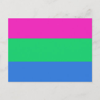 Polysexual Pride Flag Postcard
