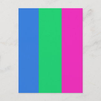 Polysexual Pride Flag Postcard