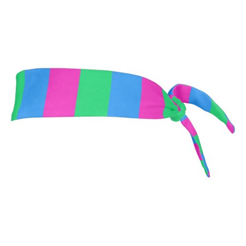 Polysexual Pride Flag Tie Headband