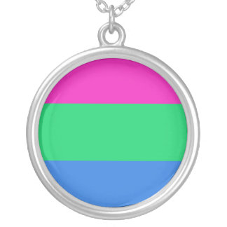 POLYSEXUAL PRIDE SILVER PLATED NECKLACE