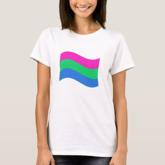 Polysexual Pride Wavy Flag T-Shirt