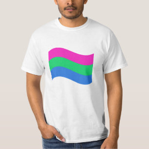 Polysexual Pride Wavy Flag T-Shirt