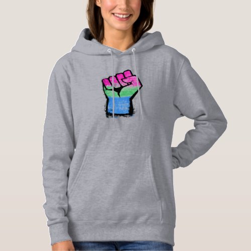 Polysexual Protest Fist Hoodie