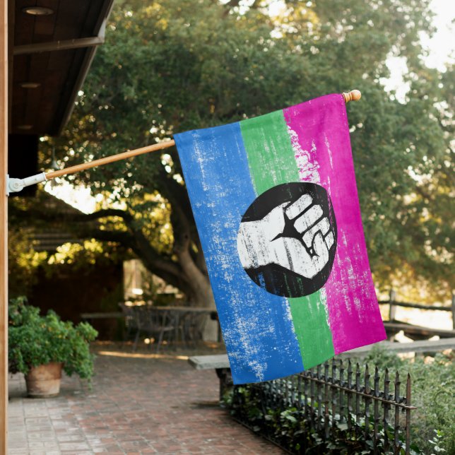 Polysexual Protest Pride Flag (In SItu)