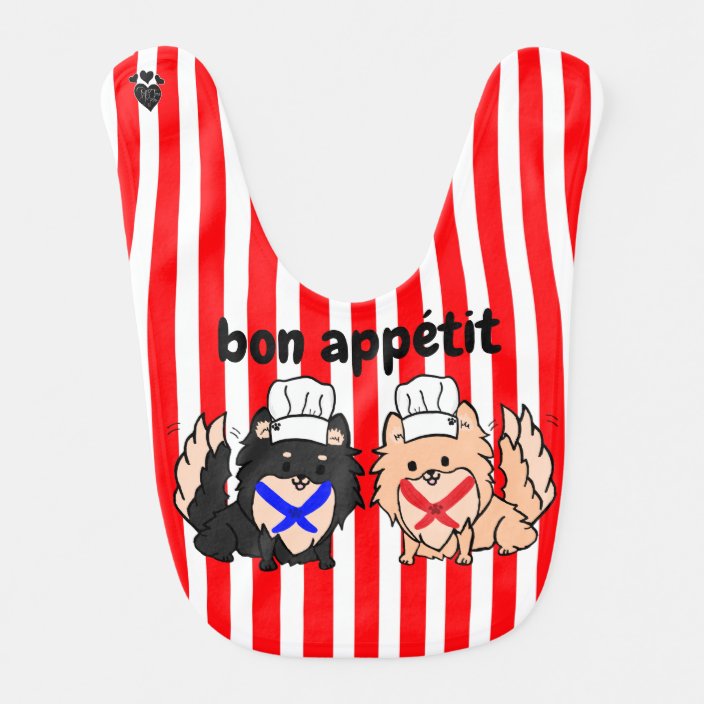 Pom Chefs Bon Appetit Baby Bib Zazzle Com