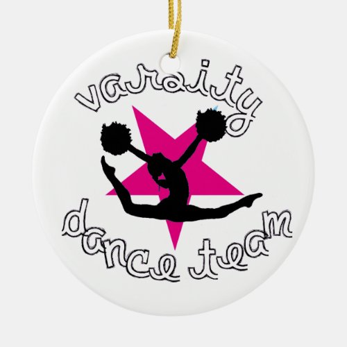 Pom Dance team Ceramic Ornament