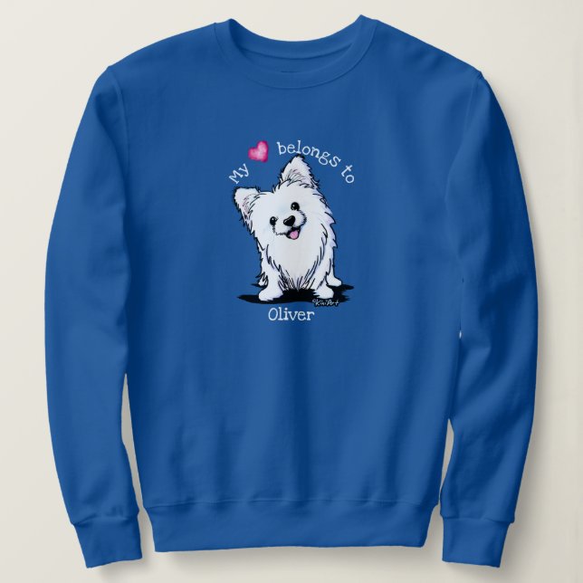 Pom Mom Ladies Performance Micro-Fiber Singlet Sweatshirt (Design Front)