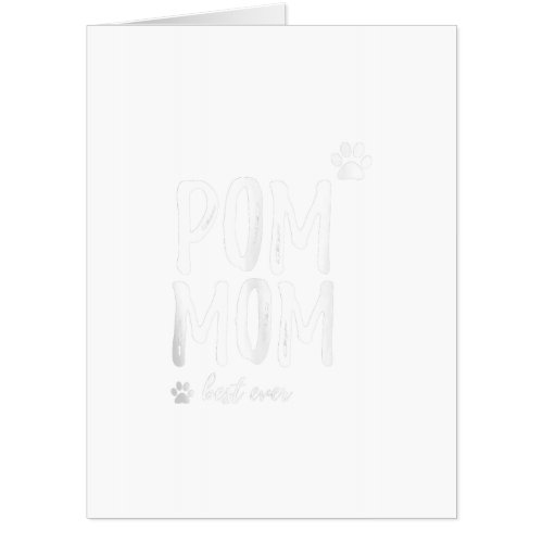 Pom Mom Pomeranian Dog Mom Gift Tank Top Card