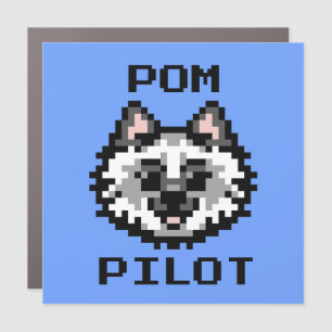 Pom Pilot (Merle) - Car Magnet