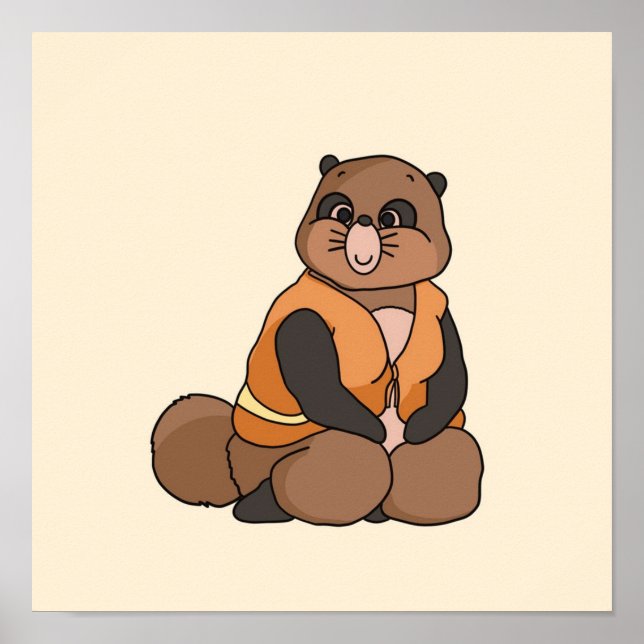 Pom Poko Movie  Okiyo Poster (Front)