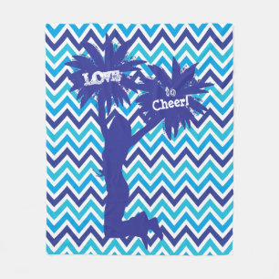 Pom Pom Cheerleader Love to Cheer Fleece Blanket