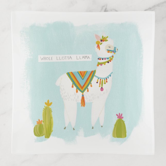 Pom Pom Llama Rama - Whole Lotta Llama Trinket Tray (Front)