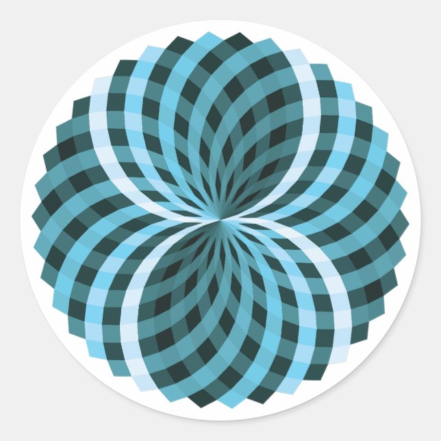 Pom-Pom Pattern Classic Round Sticker (Front)