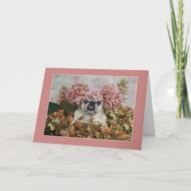 Pom Pom Pug Card (Front)