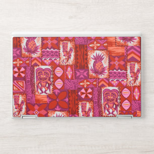 Pomaika’i Tiki Hawaiian Pineapple Vintage Tapa HP Laptop Skin