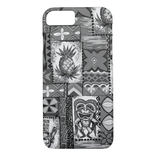 Pomaikai Tiki Hawaiian Vintage Tapa iPhone 87 Case