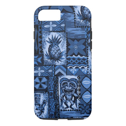 Pomaikai Tiki Hawaiian Vintage Tapa iPhone 87 Case