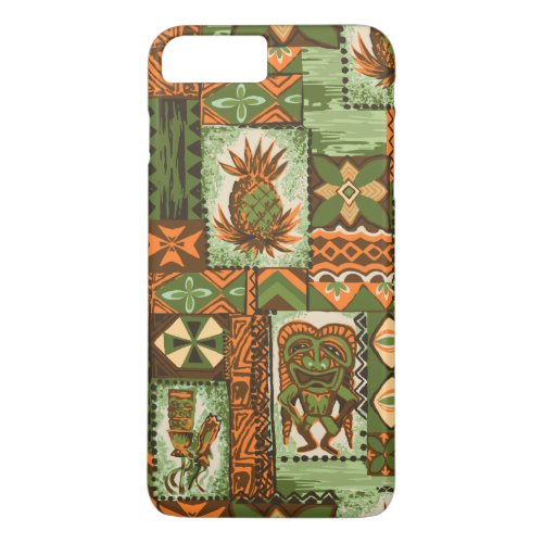 Pomaikai Tiki Hawaiian Vintage Tapa iPhone 8 Plus7 Plus Case