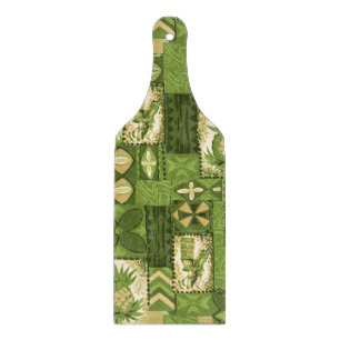 Pomaika’i Tiki Hawaiian Vintage Tapa Cutting Board