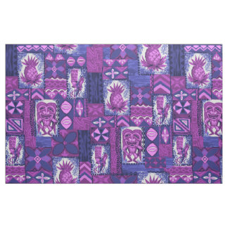 Pomaika’i Tiki Hawaiian Vintage Tapa Fabric