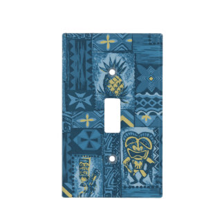 Pomaika’i Tiki Hawaiian Vintage Tapa Light Switch Cover