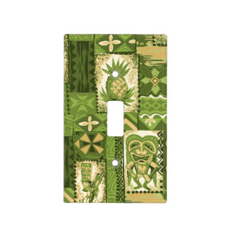 Pomaika’i Tiki Hawaiian Vintage Tapa Light Switch Cover