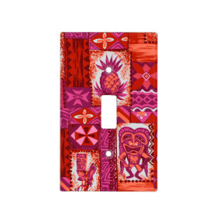 Pomaika’i Tiki Hawaiian Vintage Tapa Light Switch Cover