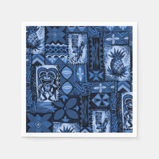 Pomaika’i Tiki Hawaiian Vintage Tapa Paper Napkins