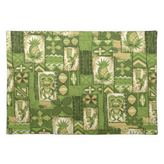 Pomaika’i Tiki Hawaiian Vintage Tapa Placemat