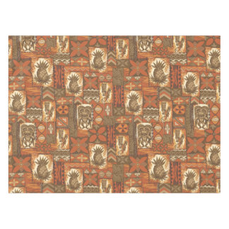 Pomaika’i Tiki Hawaiian Vintage Tapa Tablecloth