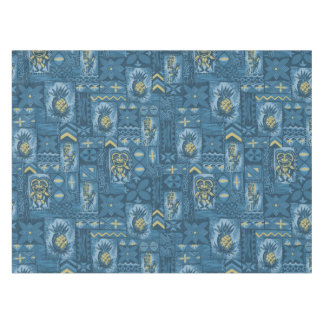 Pomaika’i Tiki Hawaiian Vintage Tapa Tablecloth
