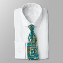 Pomaika’i Tiki Hawaiian Vintage Tapa Two-Sided Tie