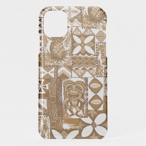 Pomaikai Tiki Hawaiian Vintage Tapa iPhone 11 Case