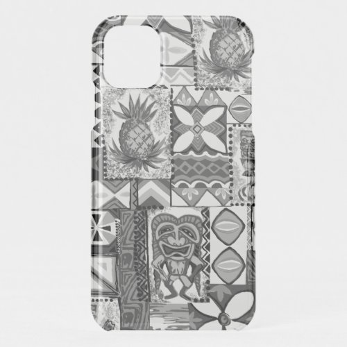 Pomaikaâi Tiki Pineapple Hawaiian Vintage Tapa iPhone 11 Case