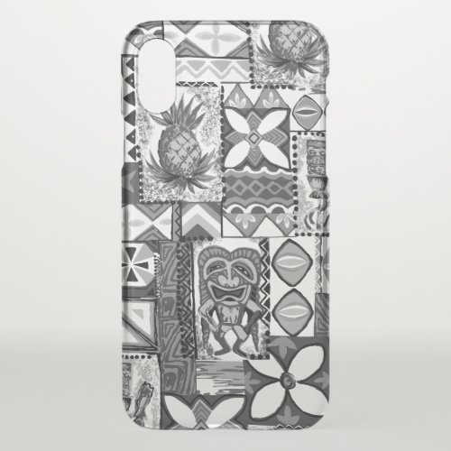 Pomaikai Tiki Pineapple Hawaiian Vintage Tapa iPhone X Case