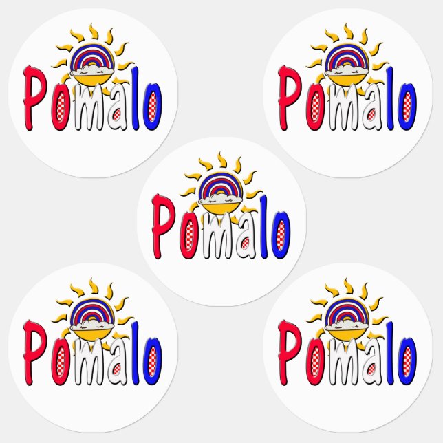 Pomalo – Croatian Relaxation with Sun & Rainbow  Labels (Group)