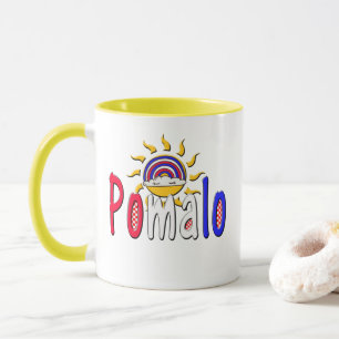 Pomalo – Croatian Relaxation with Sun & Rainbow  Mug