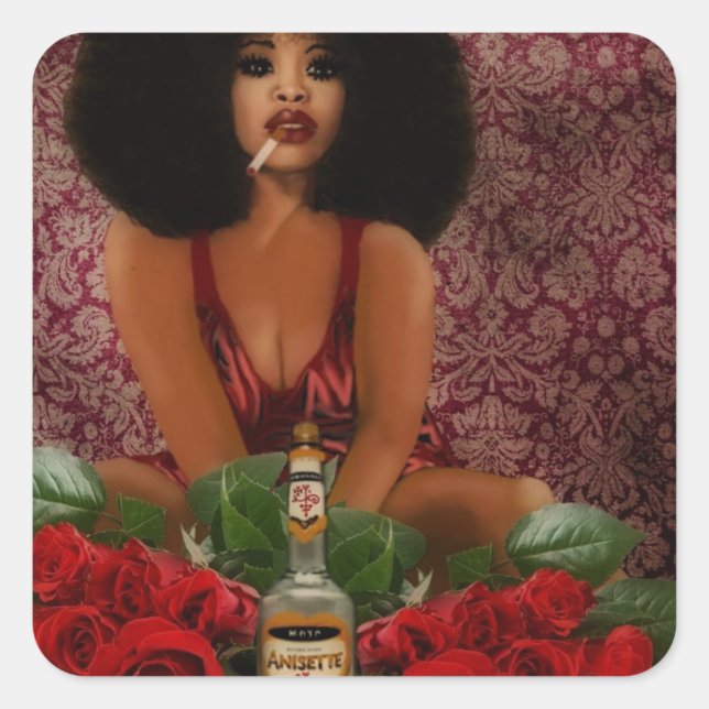 Pomba Gira Square Sticker (Front)