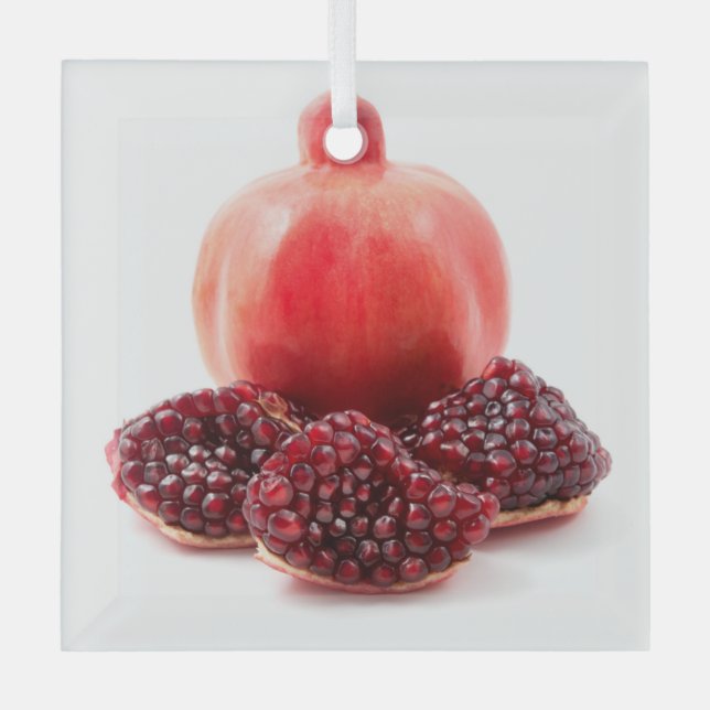 Pomegranade Glass Ornament (Front)
