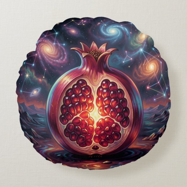 Pomegranate´2 Round Pillow (Front)